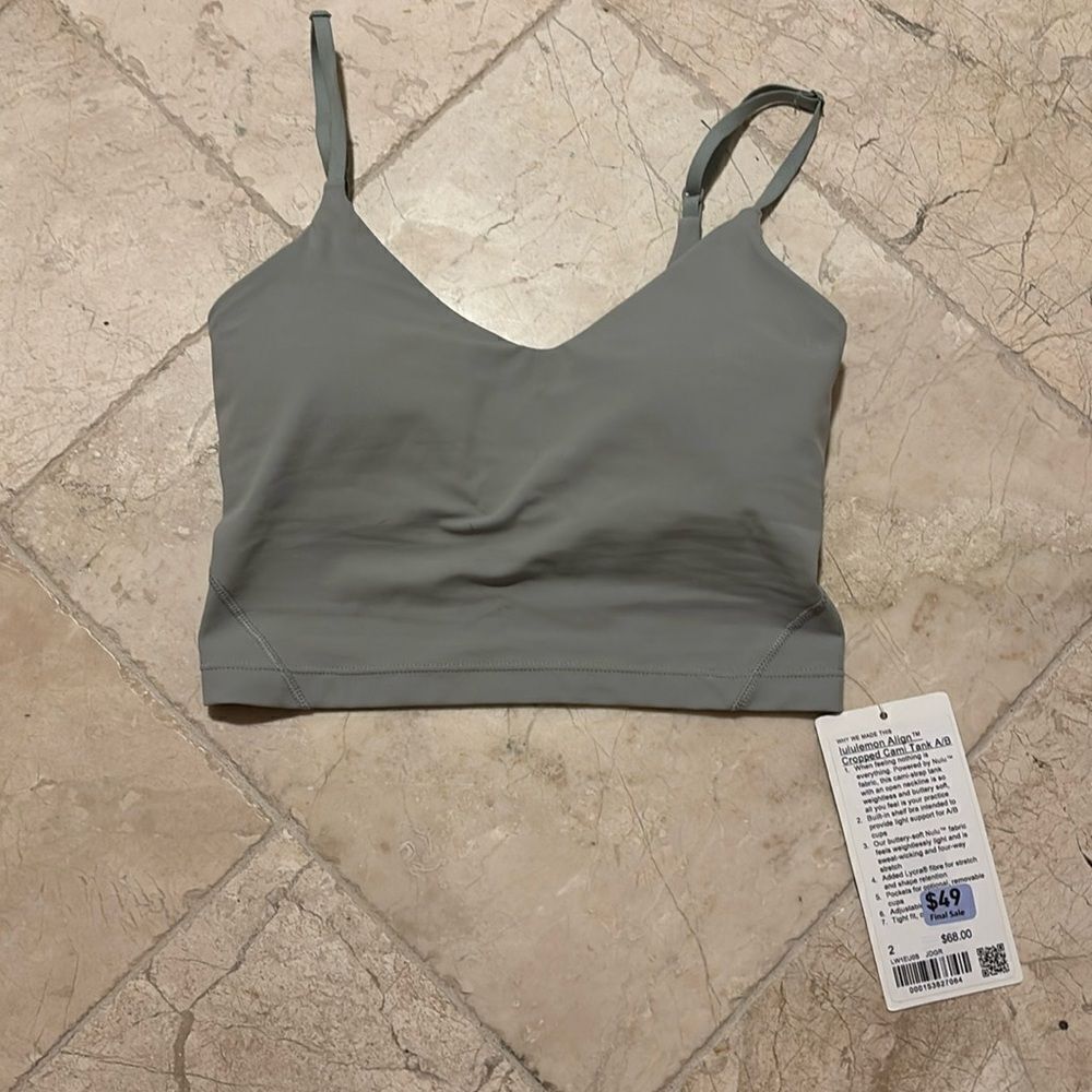 Lululemon jade green align tank - sz 8